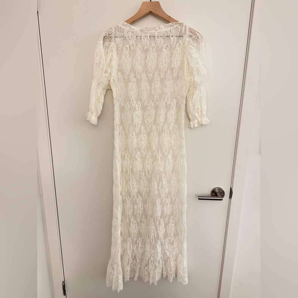 Doen Cream Lace Midi Dress - Picture 6 of 11